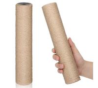 2pcs Replacement Cat Scratch Post Tall Sisal Vertical Coffee | Indoor DIY Cat Tree Part, ABS Hardware May be Required, Protects Furniture and Supports Healthy Scratching