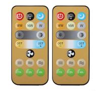 2Pcs Replacement Ceiling Fan Remote Control, Adjustable Setting Remote Control for E27 Ceiling Fan Wire-less Switchs Controller