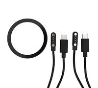 2pcs Replacement Charger for Plaud Note AI, Black Charger Cable Replacement Set with Magnetic Ring for Plaud Note AI Voice Recorder