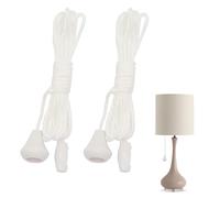2Pcs Replacement Cord Pull for Ceiling Switch,Bathroom Light Pull Cord,1.5m Light Switch Pull Cord Switch Pull Cord Light Switch Bathroom for Ceiling Switches Bathroom Light