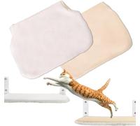 2PCS Replacement Cover for Cat Window Perch, L Size Cordless Cat Window Hammock Bed Accessories, Reversible Breathable/Warm Seat Cover for Inside (White, 23.6''L×11.8''W)