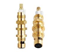 2Pcs Replacement Disc Cartridge Brass Shower Adapter Faucet Cartridge for 910-030 Shower Cartridges Accessories Enduring for Shower and Bath Faucets