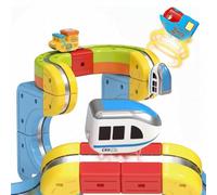 2Pcs Replacement Electric TrainCars,USB Rechargeable Add-On to Electric Train Set & TrainSet Flexible Track,Not Standalone,Tracks & Cable Not Included,Add-On Accessory for Kids TrainTrack Sets