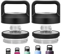 2PCS Replacement for YETI Rambler Bottle Chug Cap Lid, Screw Top Lid Replacement Fits for 18/26/ 36/64 oz Yeti Rambler, Chug CapLid Replacement for Yeti Rambler Models