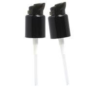 2Pcs Replacement Foundation Pump for MAC and Estee Lauder Double Wear | Black Replacement Dispenser Pump Make-Up Cosmetic Liquid, with Protective Cap and Pressure Head for Makeup Bottles
