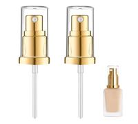 2pcs Replacement Foundation Pumps for MAC Estee Lauder Double Wear and DWN, Foundation Pump for Makeup Bottle, Plastic Foundation Dispenser Pump with Protective Cap, Foundation Pump with Pressure Head