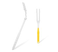 2Pcs Replacement Handles Compatible with Swiffer Duster Refill, Duster Extendable Handle, Adjustable Length Handles Only (Telescopic handle + short handle）