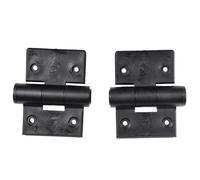2Pcs Replacement Hinges Compatible with Keter Store It Out SH1 SH2 SH3 Door Hinges for Woodland Store-It-Out XL Midi and Others Black ABS Plastic Painted Mount