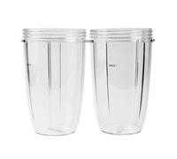 2PCS Replacement Juicer Cups Clear Mugs Blender Cups Juicer Mixer Replacement Parts Compatible with Nutribullet 600W 900W Blenders(32oz)
