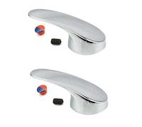 2Pcs Replacement Kitchen Bathroom Basin Single Lever Mixer Tap Head Handle with Screw