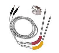 2pcs Replacement Meat Probe for Weber iGrill 2 Thermometer with 2 Probe Clip for Weber iGrill Mini &iGrill 3 &iGrill Pro Replacement Probe