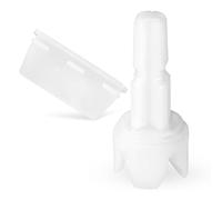 2pcs Replacement Parts for Baby Brezza FRP0046 Formula Pro Advanced, Axle Stem & Silicone Scraper Funnel Filter Accessories (Attach to Locking Cover)
