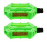 2pcs Replacement Pedals for Mountain Bikes, Plastic Iron Green
