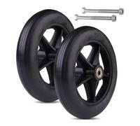 2pcs Replacement Pvc Wheelchair Front Wheels - 6in 7in 8in Rollator Caster Wheels, Non-slip, Durable, Anti-wear, Perfect For Mobility Aids One Color 7in/17cm