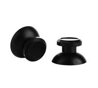 2PCs Replacement Rocker Metal Analog Joystick Thumbstick Mushroom Caps Repair for PS4 PS3 Xbox One (Black)