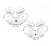 2PCS Replacement Silicone Cushion Compatible with ResMed AirFit P10 Nasal Pillow CPAP Mask - Soft, Leak-Free Fit （Medium）