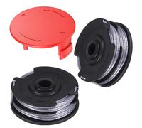 2Pcs Replacement Strimmer Line 1Pcs Spool Cover Cap,Compatible with Bosch Advanced Grasscut 36,Art 36-36 LI,ART24/24+,Art 27/27+, Art 30/30+ Standard Double Autofeed Nylon Spool Wire