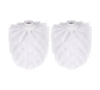 2Pcs Replacement Toilet Brush Head, Easy Screw-On Toilet Cleaning Brushes Head, Suitable for 12mm Rods,Male screw required(White)