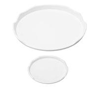 2pcs Reptile Feeder Terraium Bowl, Reptile Food Dish, Plastic Shallow Reptile Feeder, Reptile Food Water Bowl, for Leopard Gecko Lizard Tortoise Bearded Dragon