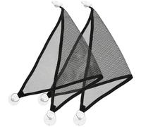 2pcs Reptile Hammock Toy Suction Cups for Geckos | Glue Net Platform, Black Lovely Pattern, Vertical Space and Basking Setup, for Leopard Geckos and Lizards