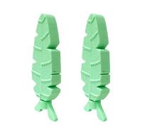 2PCS Resin Bird Perch Chew for Parrots Beak & Nails Care, Cage Accessories for Small Pets Resin Bird Perch Small Animal Chewing Toy