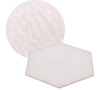 2pcs Resin Nail Art Palette Colour Mixing Plate White