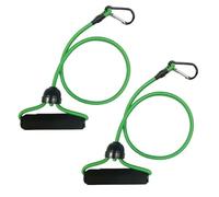2Pcs Resistance Bands with Clips, 31.5in Strong Resistance Band with ABS Handle, Workout & Exercise Bands for Strength Training, Muscle Toning, Home Gym, Fitness Equipment(Green)