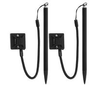 2pcs Resistive Screen Stylus Pens Black with Fixed Base