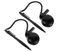 2pcs Resistive Stylus Pen for Touch Screen with Base Black Plastic