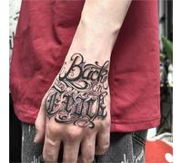 2pcs Restart Arm Herbal Temporary Tattoo Stickers, Semi-Permanent, Non-Reflective, Waterproof, Lasts Two Weeks, Realistic Tattoos