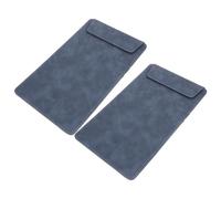 2pcs Restaurant Check Holder Faux Leather Clipboard with Strong Clamp | A5 Size, Metal Clip, Non-slip Surface, Easy to Clean, for Cafe Service and Guest Bill Presentation
