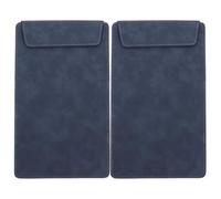 2pcs Restaurant Menu Clipboard A5 Faux Leather with Strong Clamp | Catering and Restaurant Use, Sleek Professional Style, Easy Clean Metal Details, Non-slip Support