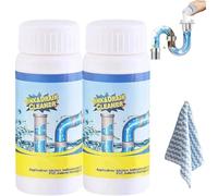 2PCS Restorabowl Powerful Sink and Drain Cleaner, Lanoxie Sink and Drain Cleaner, Restorabowl Powerful drains cleaners, Heavy Duty Pipe Dredge Agent, For Toilet Kitchen Bathroom Shower