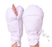 2PCS Restraint Gloves for Elderly - Double Security Mitts, Anti-Scratch Hand Restraints for Dementia Patients, Open Front Design, Soft & Comfortable Gloves Fits All Hand Sizes (Adjustable Straps)