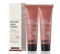 2PCS Retinol Anti-Aging Hand Cream for Dry Hands, Deep Moisturising Hand Cream for Women, Repairs Dry Cracked Skin, Nails & Cuticles, Reduces Wrinkles & Makes Hands Feel Soft, 50ml