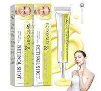 2Pcs Retinol Skin Booster Serum with Eye Roller for All Skin | Retinal Shot 30ml Retinal Eye Ceam Firms the Skin Reduces Dark Circles Minimizes Under-eye Bags and Reduces Fine Lines