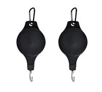 2PCS Retractable Hanger Adjustable Heavy Duty Plant Pulley Hook For Hanging Planters Flower Basket Pots, Plant Pulley Hanger Adjustable Hanging Basket Hook Retractable Ceiling Hooks Black 2PCS