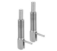 2Pcs Retractable Indexing Plunger Pin, M16 L Spring Stainless Steel Loaded Latch Telescopic Locking Pin