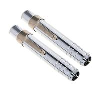 2Pcs Retractable Metal Dustless Chalk Extender Ergonomic Grip Pencil Handle Lengthener for School Classroom Offices Dustless Chalk Clip