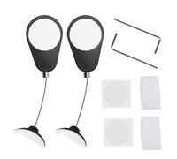 2pcs Retractable Remote Control Tether, Premium Durable Retractable Cable Holder TV Remote Control Cord Leash Lanyard Tether with 2 Wrenches for Home Office Use