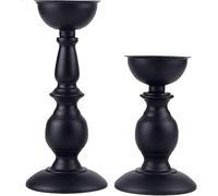 2pcs Retro Candles Holder Iron Candlestick Romantic Candlelight Dinner Decorative Light Table Exquisite Candelabras