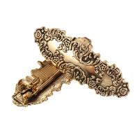 2pcs Retro Metal Hair Clips Decorative Barrettes for Short Curly Hair | Alloy Finish, Easy to Wear, Secure Styling for Formal Events, Parties and Elegant Looks