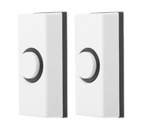 2pcs Retro White Abs Doorbell Push Button Switch for Home Garage Use