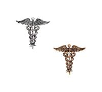 2Pcs Retro Wings Brooch Pin Metal Snake Brooches Lapel Pin for Women Men Shirt Collar Clothing Accessories