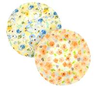 2PCS Reusable Beeswax Bowl Covers for Bread Proofing,9.8inch Elastic Cotton Cloth Sourdough Food Cover for Bread Proofing Baskets Foods Storage and Food Preservation