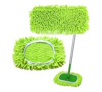 2PCS Reusable Dry Sweeping Cloths Compatible with Swiffer Sweeper Mop,Reusable Microfiber Mop Pads for Swiffer,Replacement Wet Mopping Pad Refills & Washable Dry Sweeping Cloths for Floor Cleaning