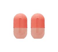 2PCS Reusable Face Ice Cube Trays for Skin Care, Pink Gradient Shell - Shaped Ice Molds for Face Massaging & Brightening,Silicone Facial Ice Molds,Ice Roller (SCR01PK)