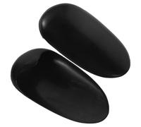 2pcs Reusable Hair Coloring Ear Covers Plastic Black Protection Set