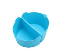 2Pcs Reusable Liner For Slow Cooker 6Quart With Silicone Divider Insert To Prepare Different Foods Without Cross Contact(Blue)