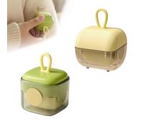 2PCS Reusable Lint Roller, Mini Lint Roller, Reusable and Portable Lint Rollers with Green Square and Yellow Circle Pattern for Pet Hair Dust Clothes Sofa Blanket
